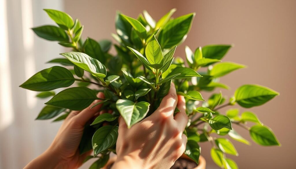 Maintaining faux plants