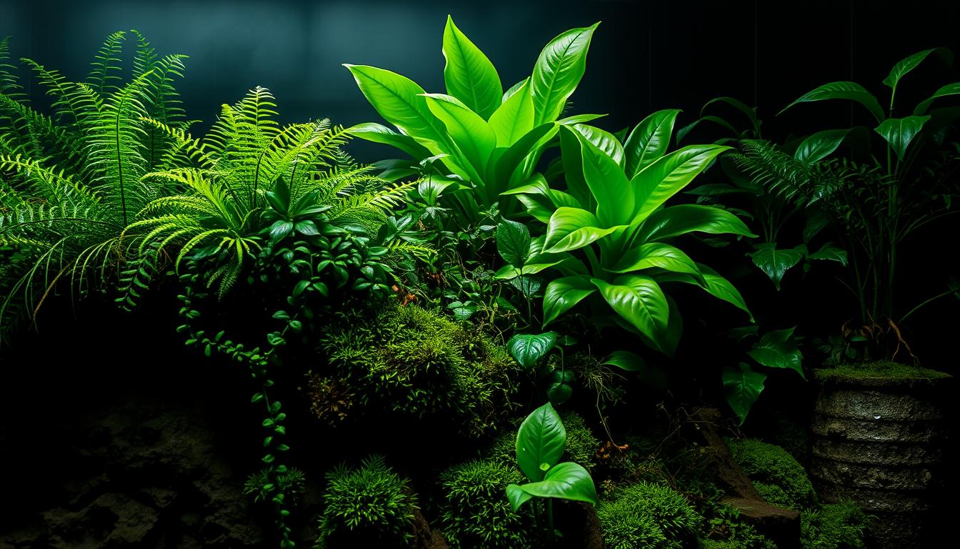 artificial greenery in damp conditions