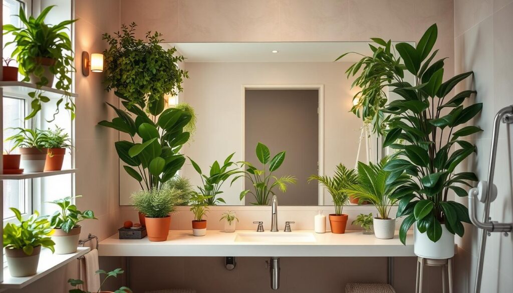 artificial plants placement