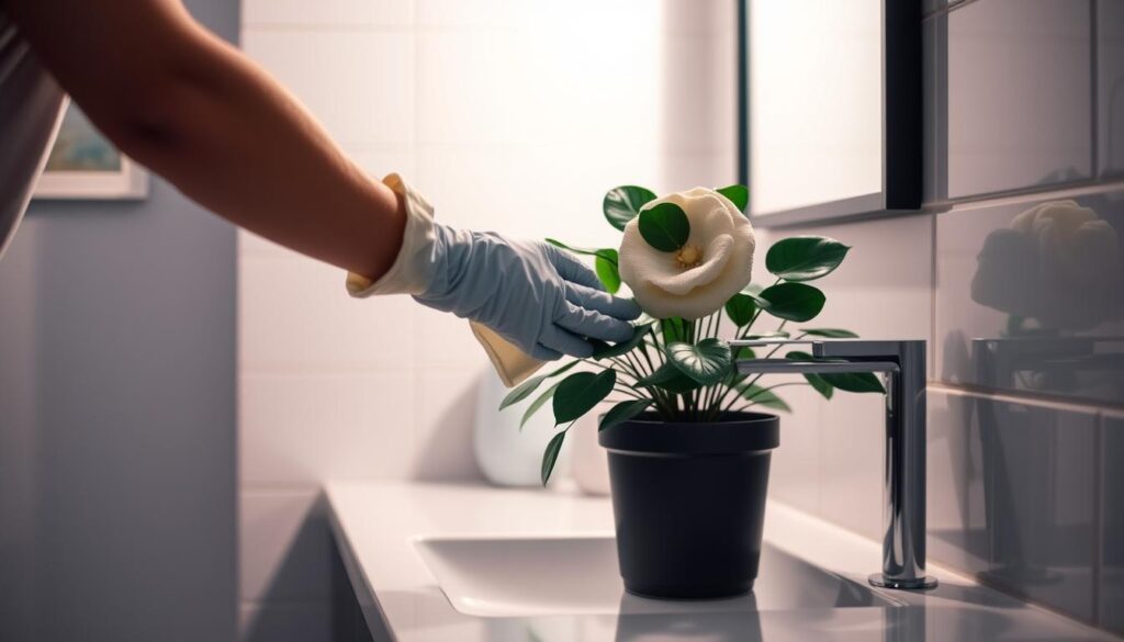 cleaning artificial plants