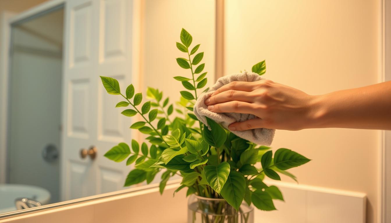 cleaning faux plants
