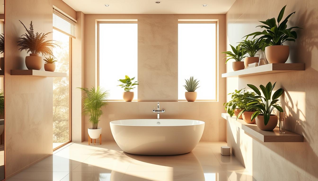 dust-free fake plants for bathroom decor