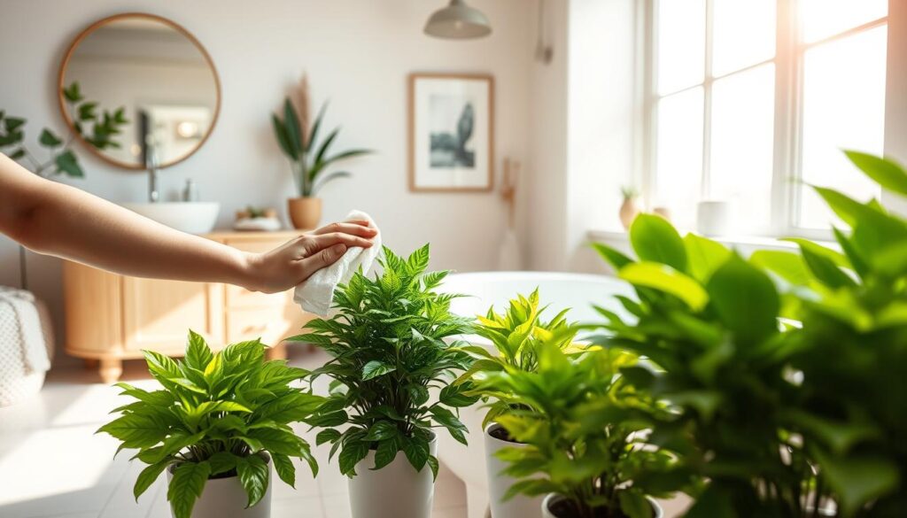 maintaining artificial plants