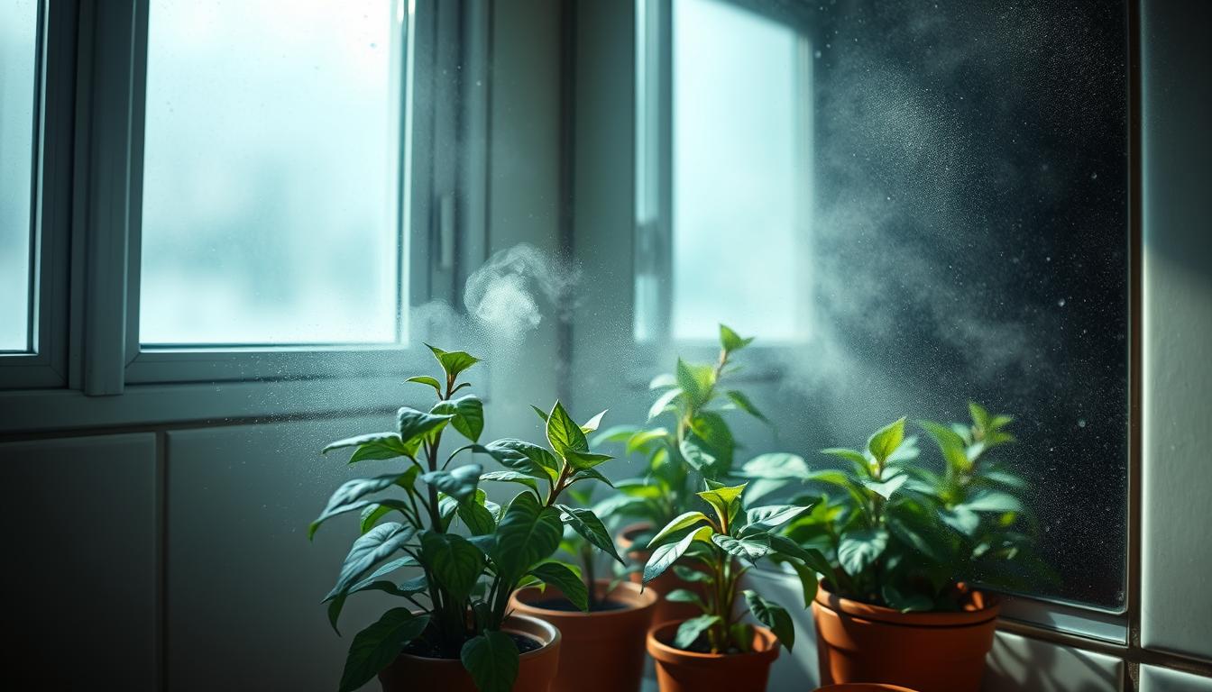 static dust fake plants humid bathrooms