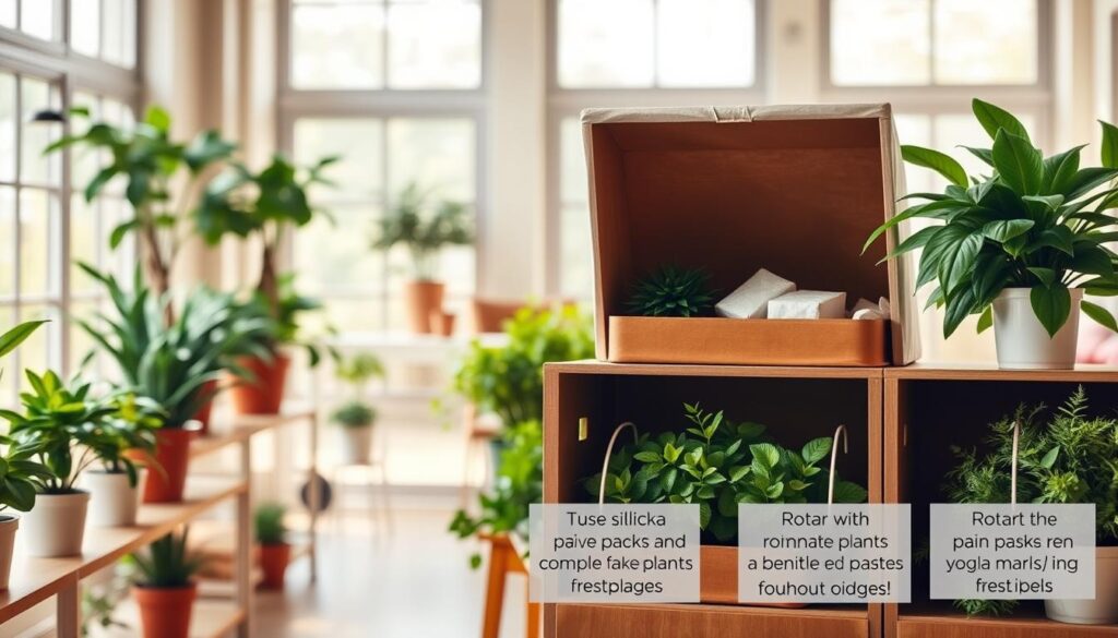 storage tips fake plants