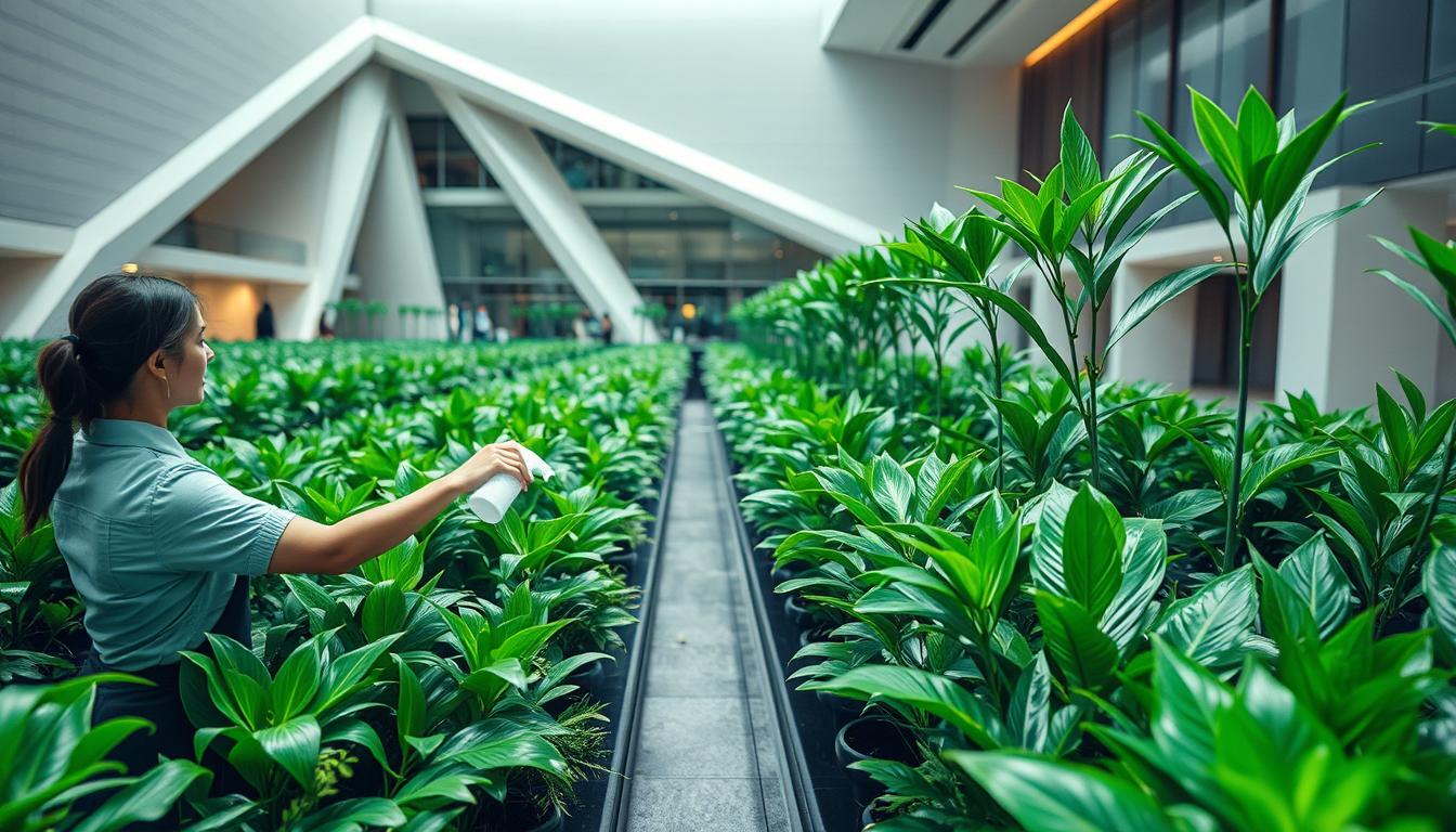 sanitize artificial plants