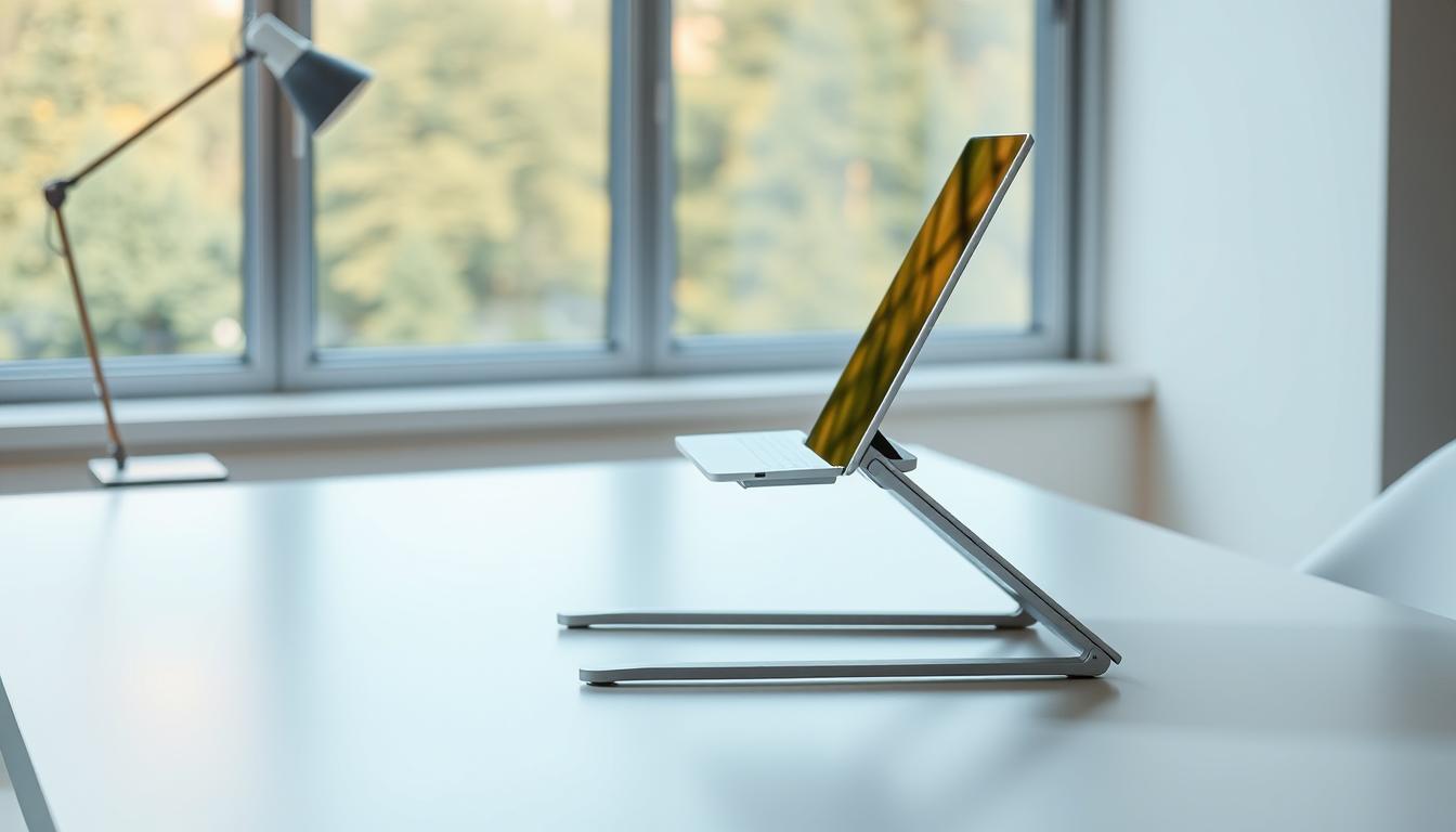 Laptop stand for neck comfort