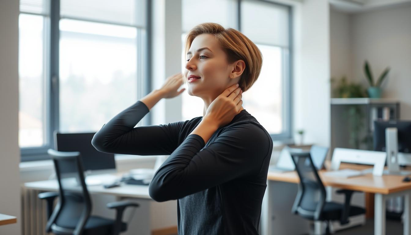 Neck exercises for office staff