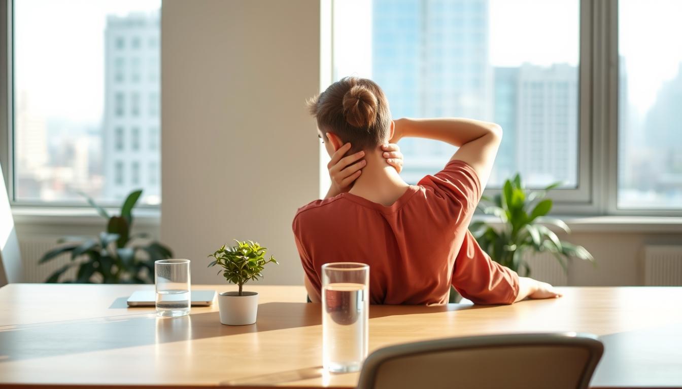 desk exercises for neck tension relief