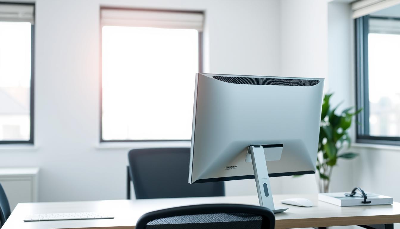 monitor adjustment for neck alignment