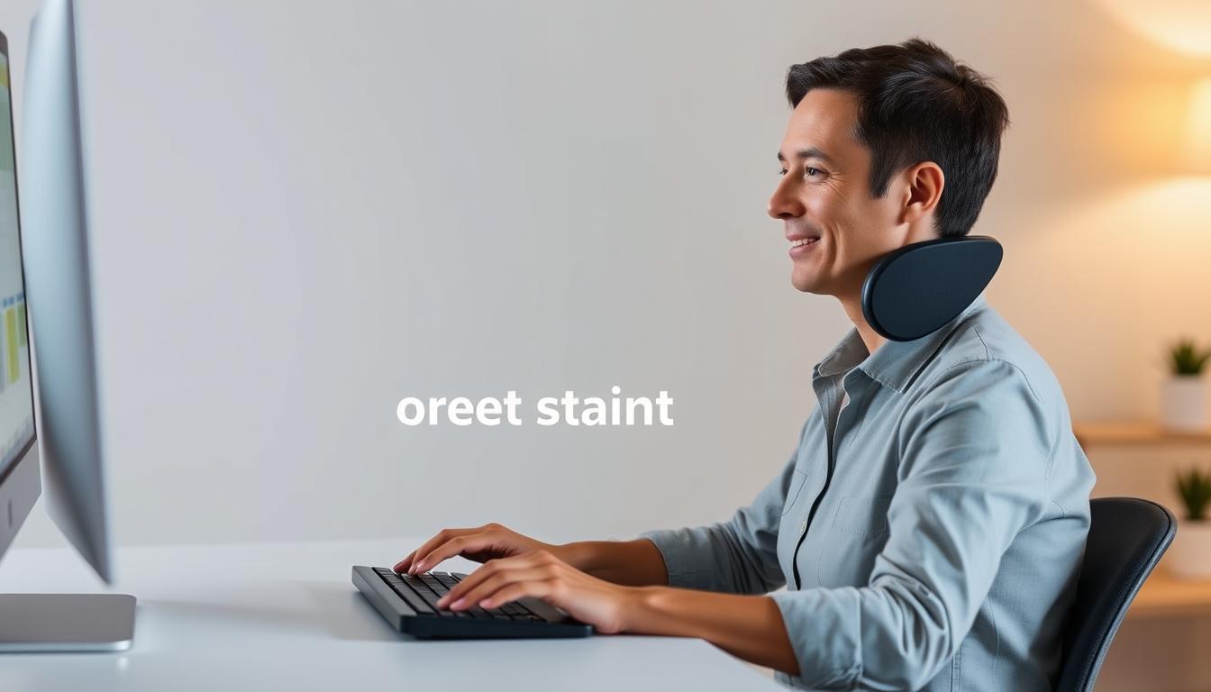 prevent neck strain from keyboard typing